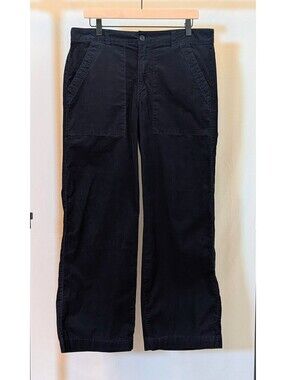 Weatherproof Vintage Ladies Wide Leg Corduroy Navy Blue Pants Size 10 1797548